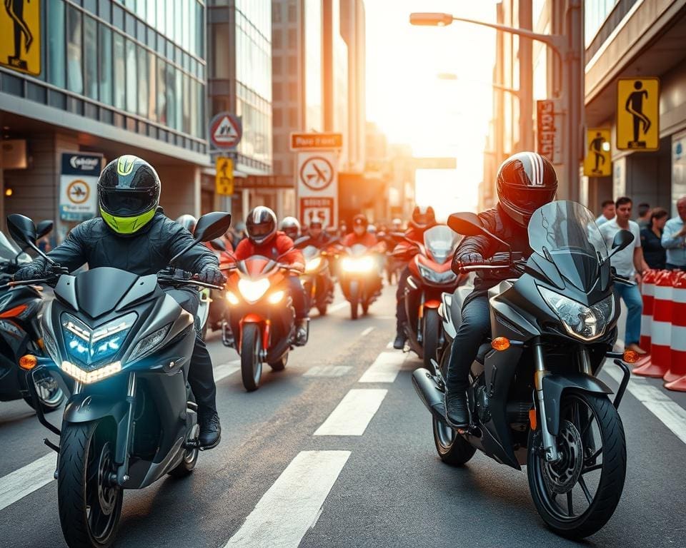 Nieuwe veiligheidsnormen voor motorfietsen in stedelijke gebieden
