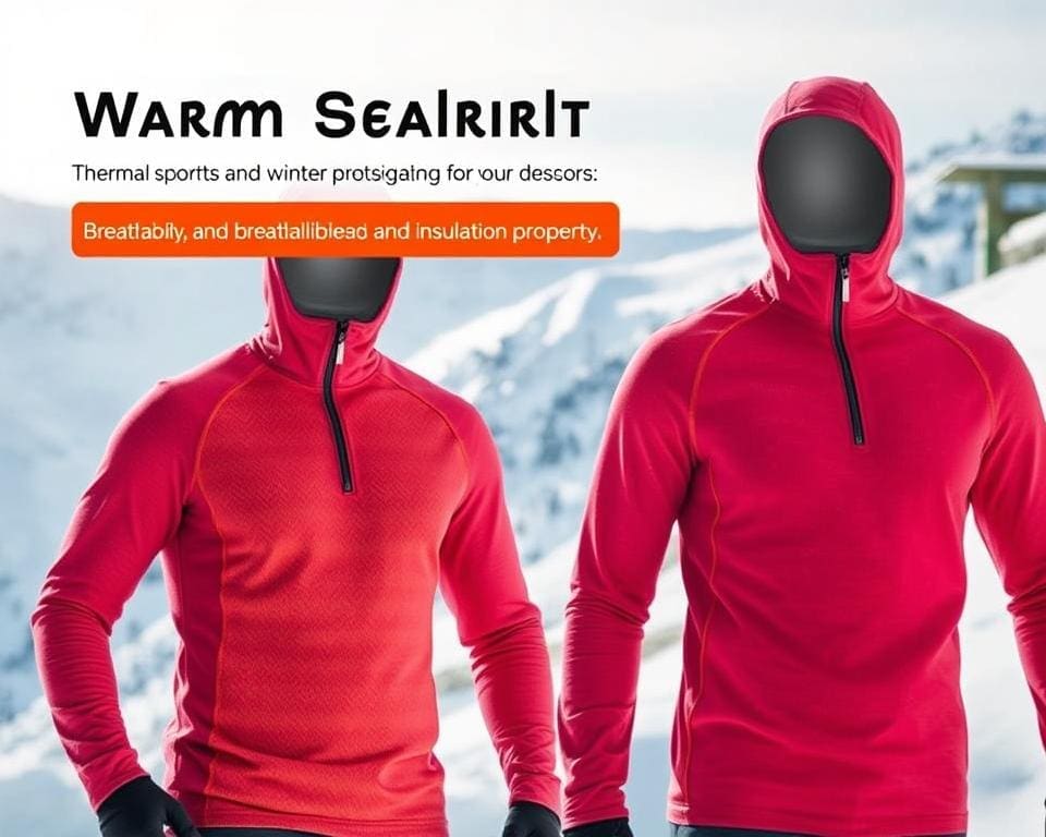 Warme thermoshirts voor winterse sportavonturen