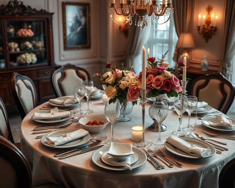 luxe tafeldecoratie voor elegante diners thuis