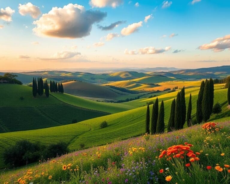 Natuur bewonderen in de weelderige valleien van Toscane